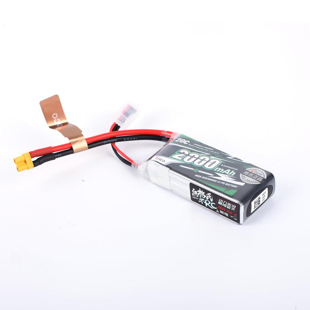 Gens ACE 7.4V 2000mAh 2S XT30 Connector 20C-7.4V-2S Li-Po Battery for RC Toys
