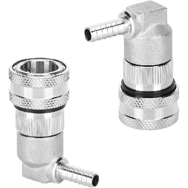 Keg Ball Lock Connector, Stainless Steel Ball Lock Keg Disconnect Quick Ball Lock Quick Connector Dispenser Beer Brewing Kegs Kegging Home Brew Corny