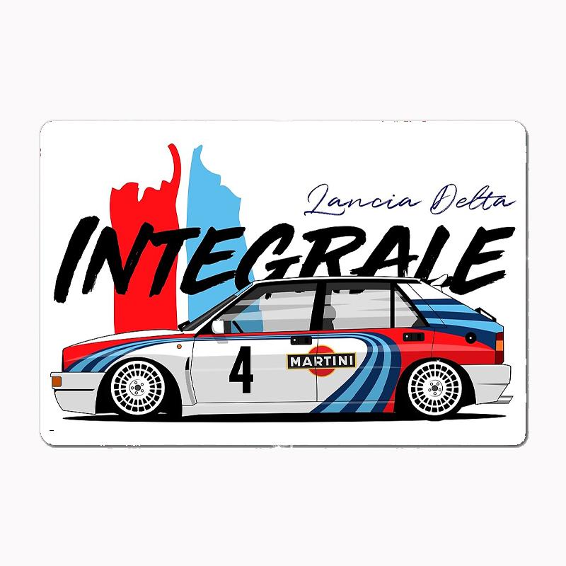 

LANCIA DELTA INTEGRALE RALLY CAR Metal Sign Poster Garage Room Decor Automobile Club Custom Tin Vintage Home Decor 30x40cm(11.8x15.7inch)