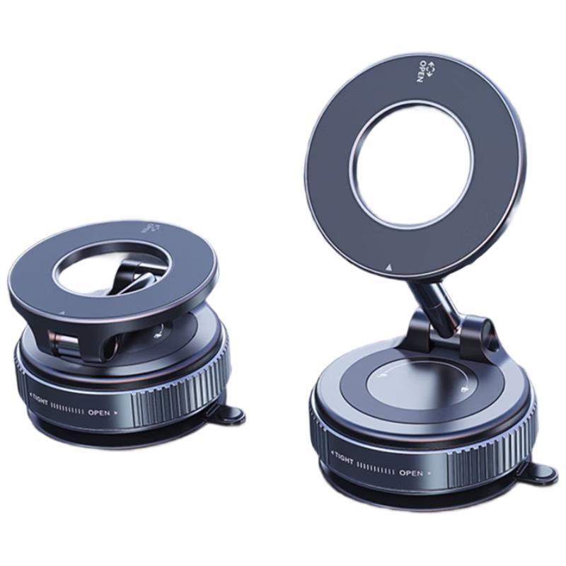 Steke Magnetic Car Phone Holder with Vacuum Suction