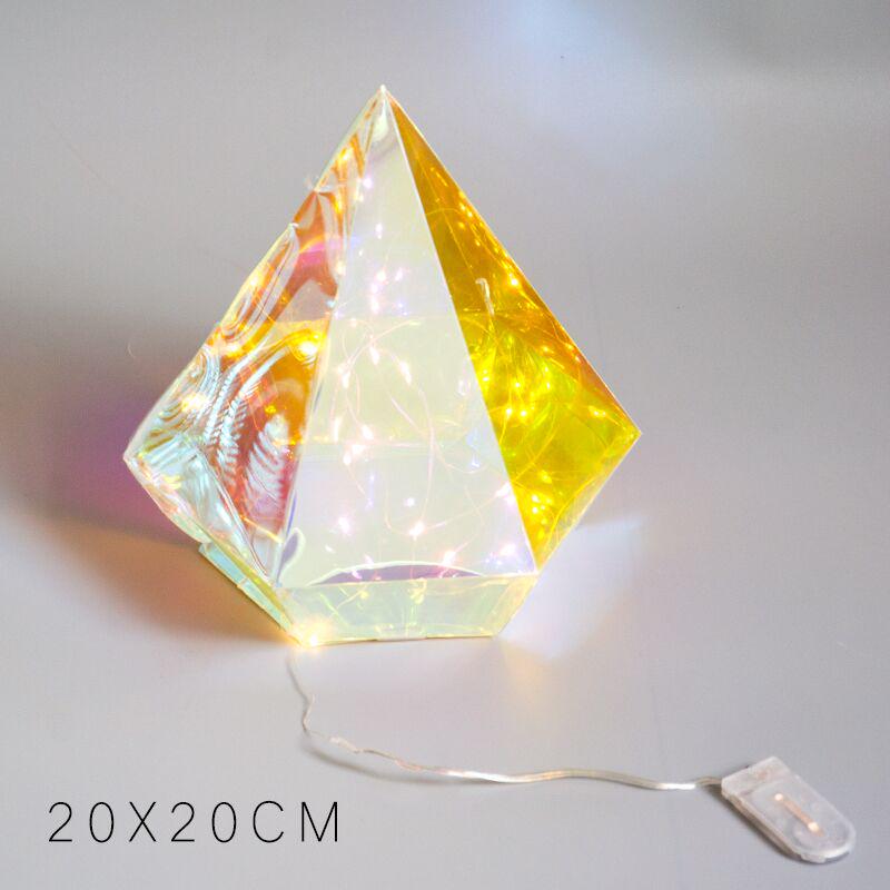 Iridescent Diamond Cube Wedding Ceiling Ornament for Decoration