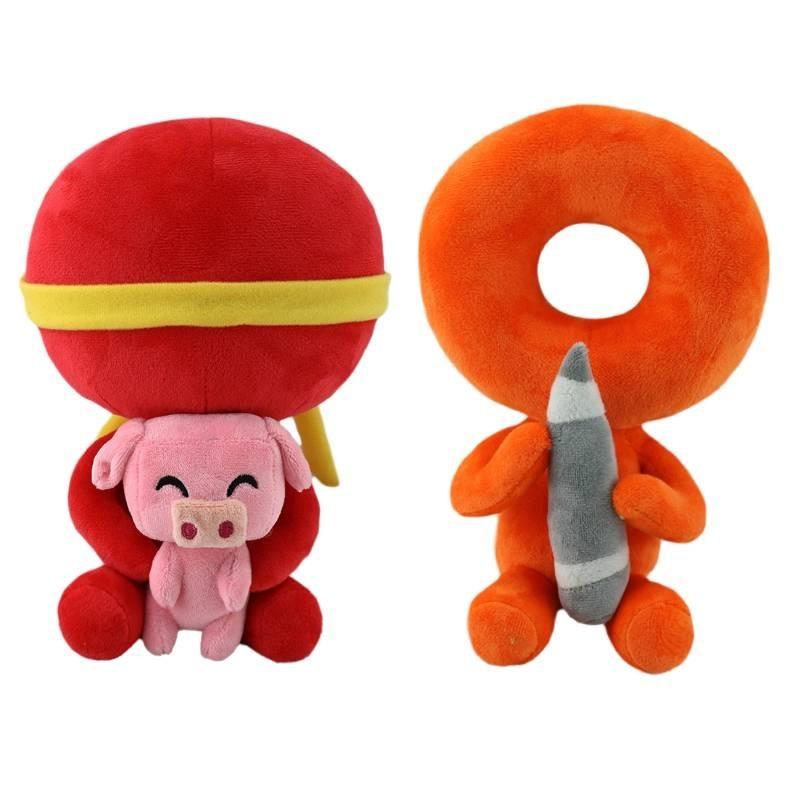 Adorable Cartoon Red Piggy Plush Toy Soft Pp Cotton Stuffed Animal For Kids