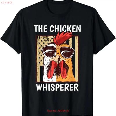 The Chicken Whisperer Farmer T Shirt Vintage Washed Streetwear Designer Clothes Casual Comfortable Stretched Soft Unisex