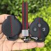 Car Silicone Remote Key Case Fob Shell Cover Keychain For Smart Fortwo City Coupe Cabrio Crossblade Roadster K Forfour 2007-2015