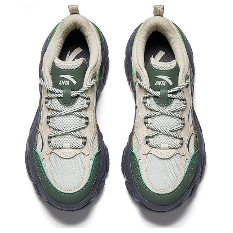 Anta Lifestyle Series Versatile Trendy Slip-Resistant Durable Low-Top Casual Shoes Women Casual Shoes Light-Green 122518853-7