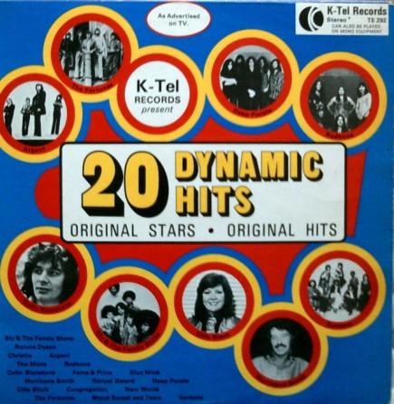 

LP Record VARIOUS 20 Dynamic Hits TE292 KTel 1973 UK Rock Used