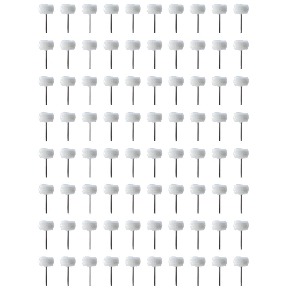 1-120Pcs Mini Wool Polishing Head 3mm Shank Buffing Wheel Polish Brush Drill Rotary Abrasive Brush Hand Grinding Buffing Tools