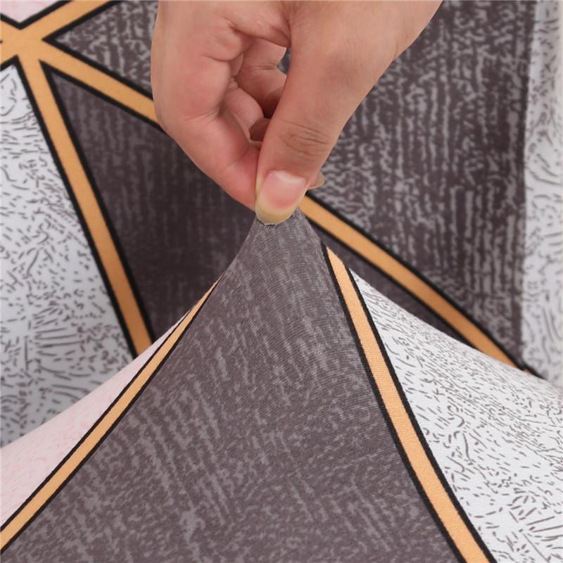 Geometry Computer Chair Cover Spandex Stretch Printed Office Chair Protective Covers Anti -Dirty Removable Machine Washable Armchair Seat