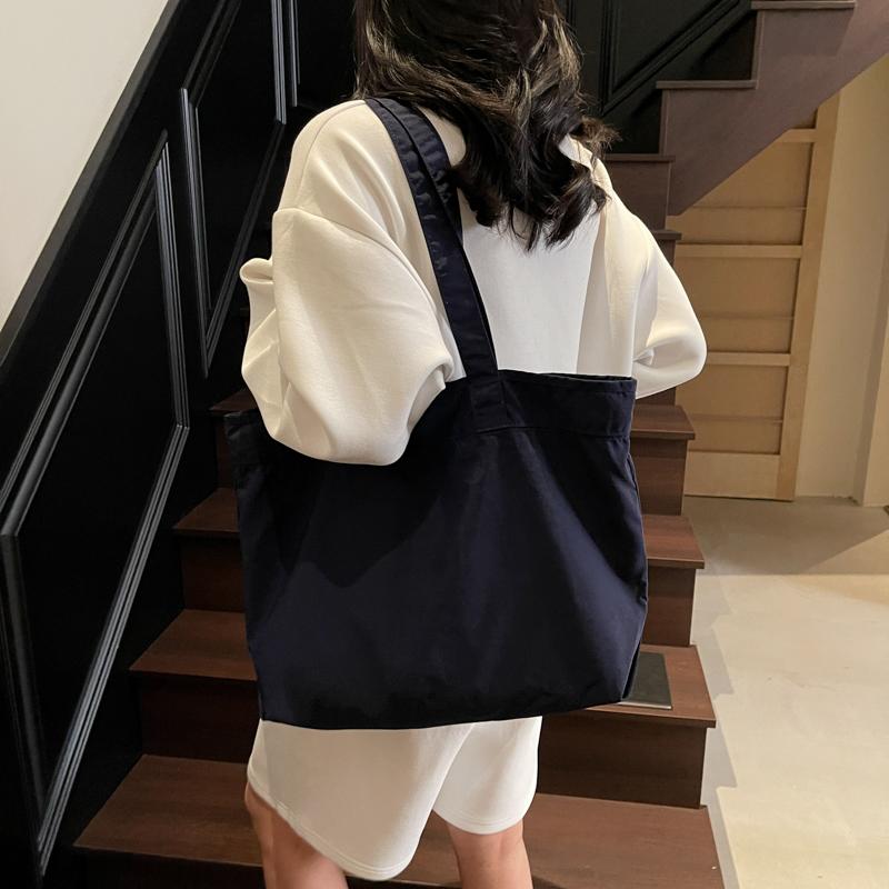 Student Class Shoulder Bag Women's Large Capacity Commuter Handbag Waterproof Tote Bag