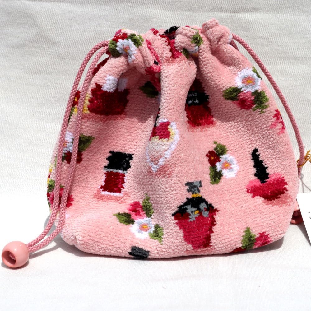 FEILER Pouch Drawstring Bag Fragrance Rose Pale Pink FRAGRANCE ROSE FRR-232018