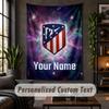 Wall Tapestry Atletico Madrid Print Custom Name Text Wall Hanging Home Decor