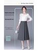 Women's Fashionable A-line Pleated Midi Skirt, High Waist, Slimming Large Hem, Casual 2026 Spring Collection