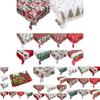 Fashionable Christmas Tablecloth Rectangular Polyester Holiday Home Decoration 150x180cm