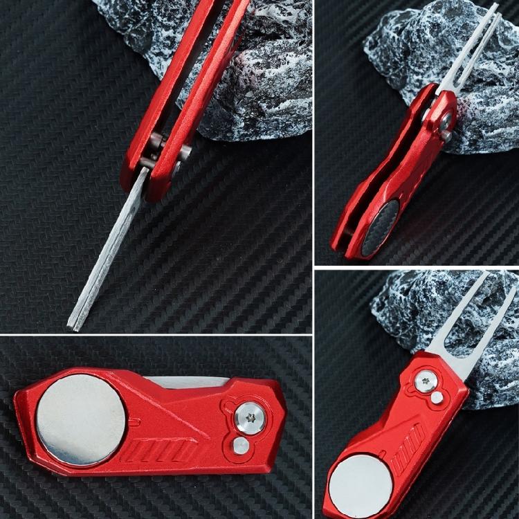 Golf Divot Repair Tool with Popup Button Mini Golf Divot Tools Golf Green Fork