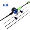 Casting Fishing Rod Reel Combos 2.1m/2.4M 4 Section Baitcaster Rod and 17+1BB Casting Fishing Reel