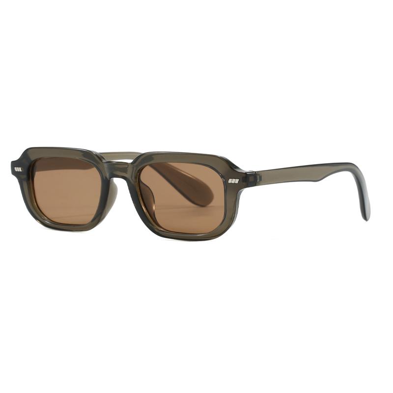 

New Leisure Trendy Square Framed Lightweight Sunglasses Travel Beach Riding UV Resistant Street Photography Shades Glasses