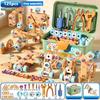 Fai da te Dado Mano Smontaggio Montaggio Puzzle Avvitamento Simulato Cassetta degli Attrezzi Giocattolo Educativo Precoce per Bambini Giocattoli Blocchi ad Inserimento di Forme per Ragazzi