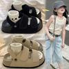Boy's And Girls' Summer New Casual Thick Sole Slides Forest Style Two-Way Sandals