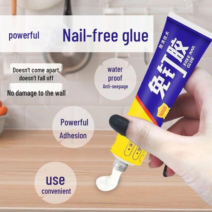 Newcomer Exclusive: Nail-Free Stick-on Adhesive for Wall Skirting & Tiles - 0.01 Free Shipping