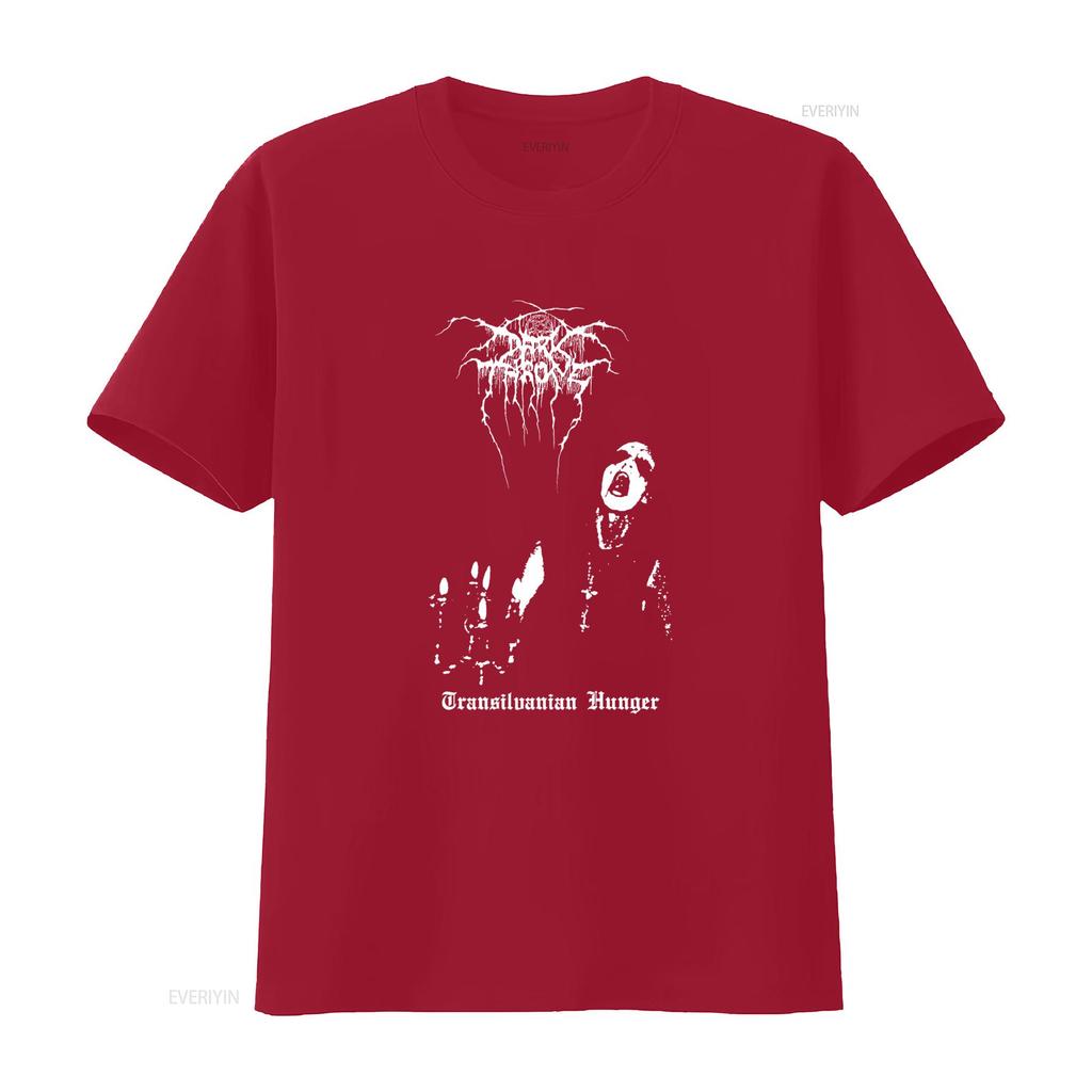 Transilvanian Hunger Darkthrone Album Black Metal Maglietta Spedizione Veloce USA vintage Lavata uomo Alla moda streetwear Traspirante
