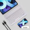 Wireless Bluetooth Keyboard with Round Keycaps for Apple & Huawei Tablets/Phones