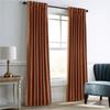 Fleece Solid Color Blackout Curtain Cloth, Living Room Bedroom Blackout Curtain Finished Multi-Color