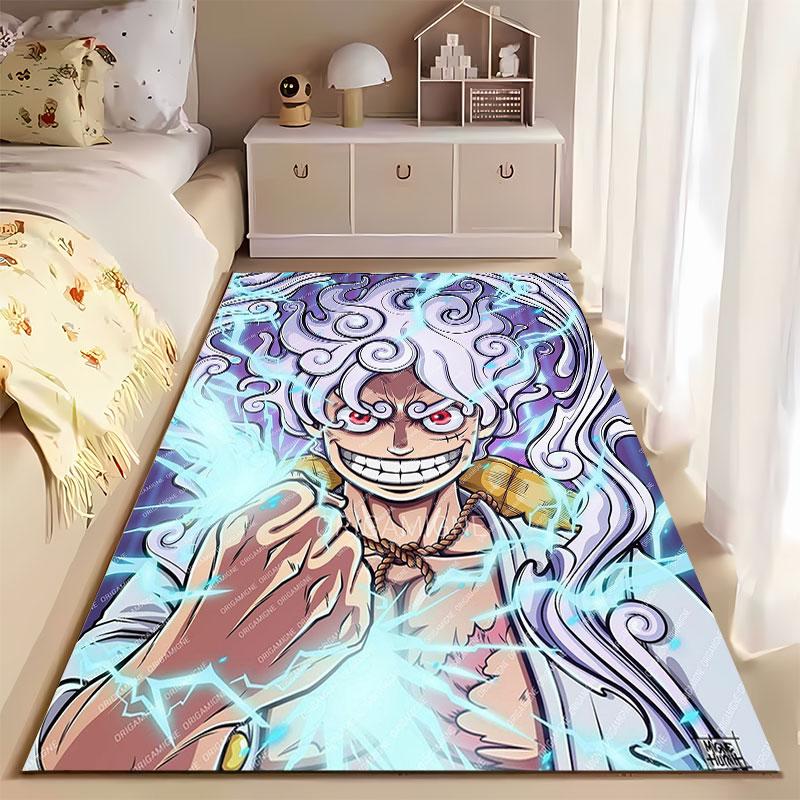 Thunder Power Anime Design Carpet suitable as a non-slip mat for the living room or bedroom sofa