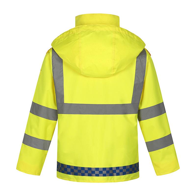 Impermeable y Pantalones Reflectantes para Trabajadores de Tráfico y Saneamiento