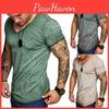 Fashion Men's Casual Tops V-neck T-shirt With Slim Fit And Premium Cotton Blend
