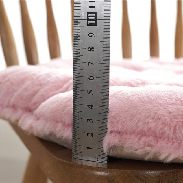 Plüsch Rose Dickes gestepptes Stuhlkissen Büro Zuhause Esszimmerstuhlkissen Tatami Bodenkissen