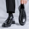 Platform Trending Brogues Classic Men Dress Shoes Men Oxfords Leather Shoes Lace Up Formal Black Leather Wedding Party Shoes