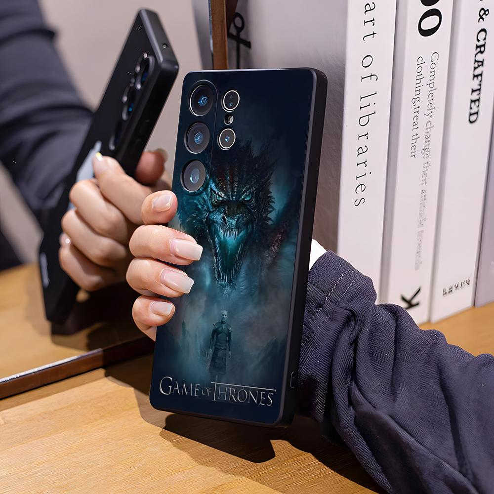 T-Thrones-Tv-Game Phone Case For Samsung S26 Ultra S25 Edge Ultra S23 S22 S21 S20 Ultra Plus S24 Fe Glass Cover