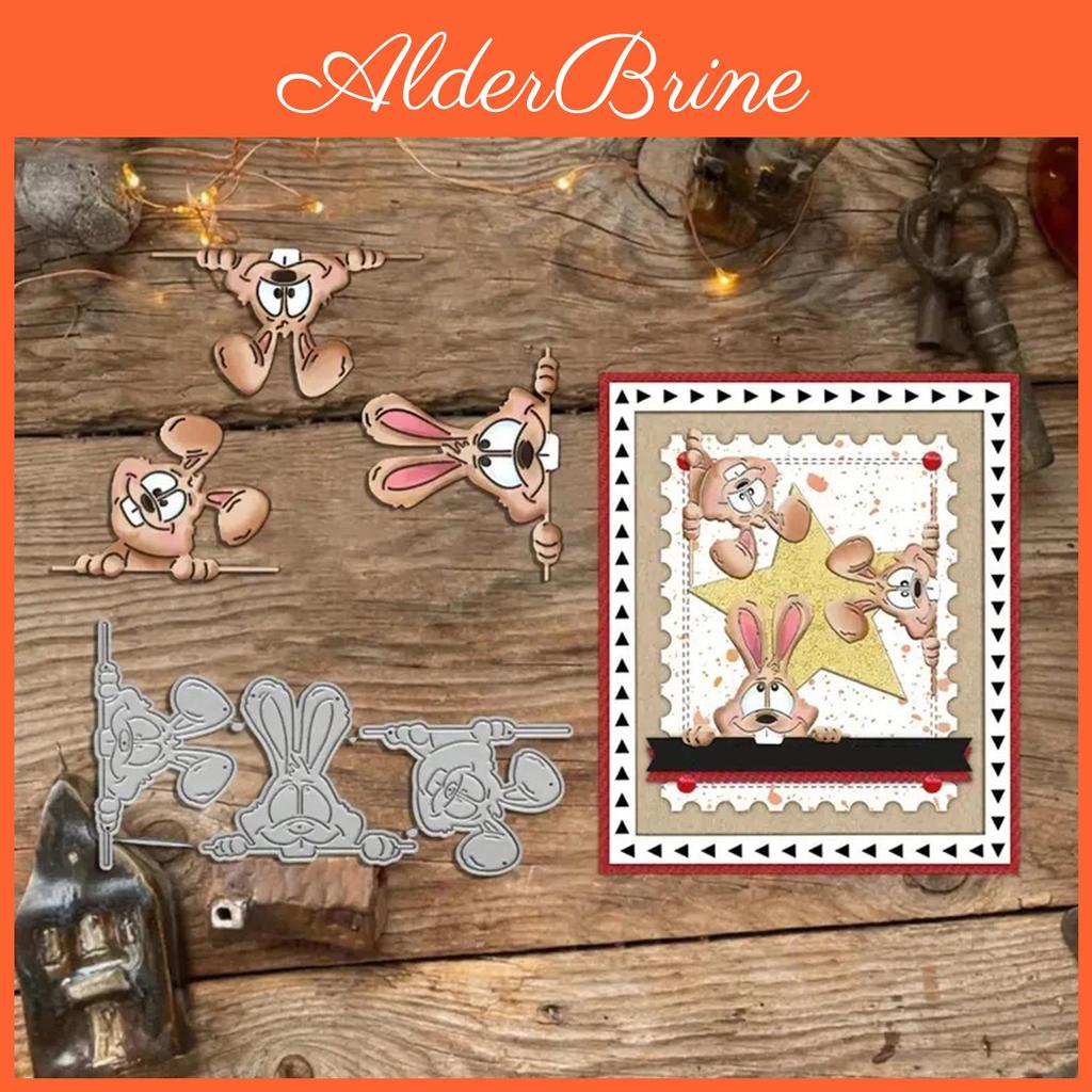 Easter Rabbits Metal Dies Cutting Templates Molds Embossing Stencils Die Cuts For Scrapbooking Cards Making Decorations
