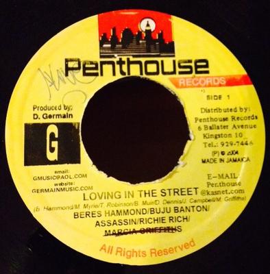 7inch Record BERES HAMMOND BUJU BANTON ASSASSI  Loving In The Street NONE Penthouse Recor 2004 Jamaica Reggae Ska  Dub Used