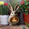 Yousheng Animal Incense Burner Resin Butterfly Rabbit Incense Holder Handmade Fox Owl Incense Cone Burner Desktop Ornament for Yoga Room