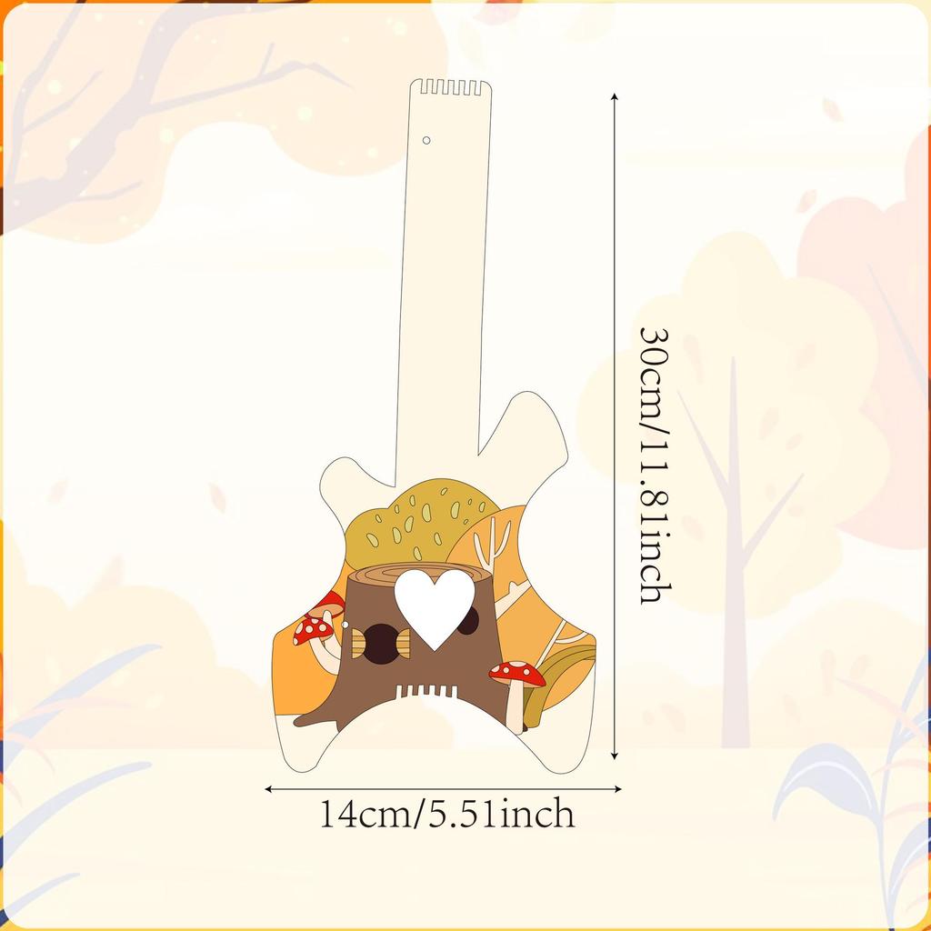 Handgefertigte Holz Kinder DIY Malerei Kritzel Gitarre Schmuck und Musikinstrument für den Kindergarten