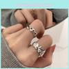 Fashionable Heart Shaped Ring For Women Adjustable Copper Love Ring Chic Design