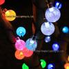 Outdoor LED Solar Crystal Ball String Lights - Waterproof Decorative Lights for Camping and Tents