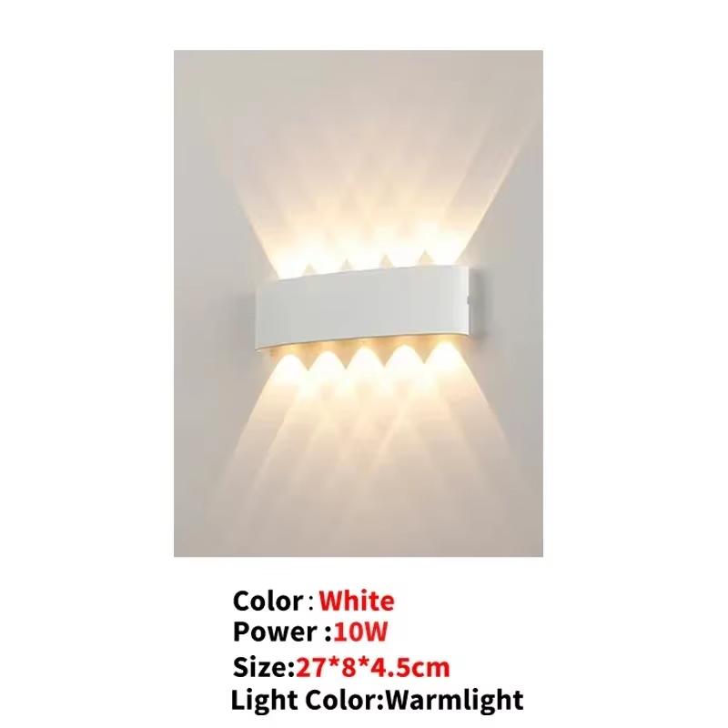 LED Wall Lamp AC110V-220V Outdoor Motion Sensor Light Waterproof Wall Light Porch Garden Living Room Street Stairs Lighting