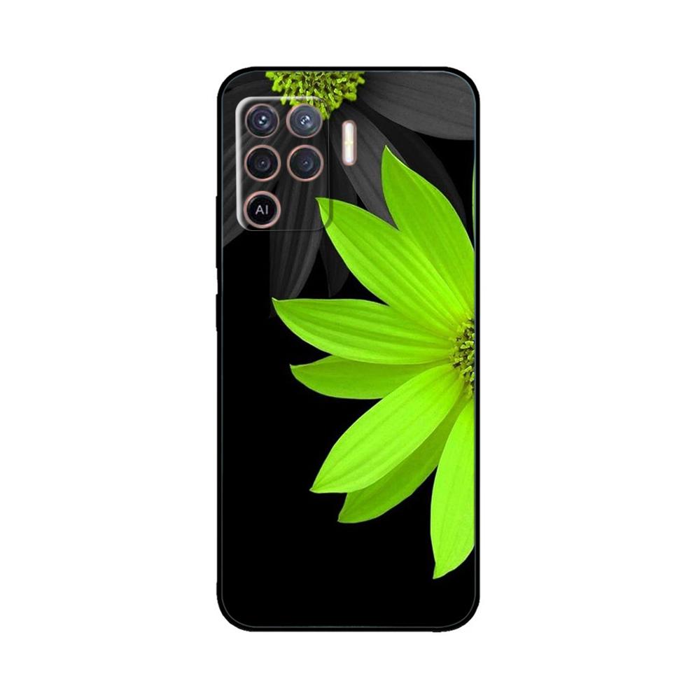 Cover per OPPO Reno 5 Lite Custodia Morbida in Silicone Fiori Bumper per OPPO Reno 5 F oppoA94 4G Custodie Reno 5 Lite Custodie per Telefono