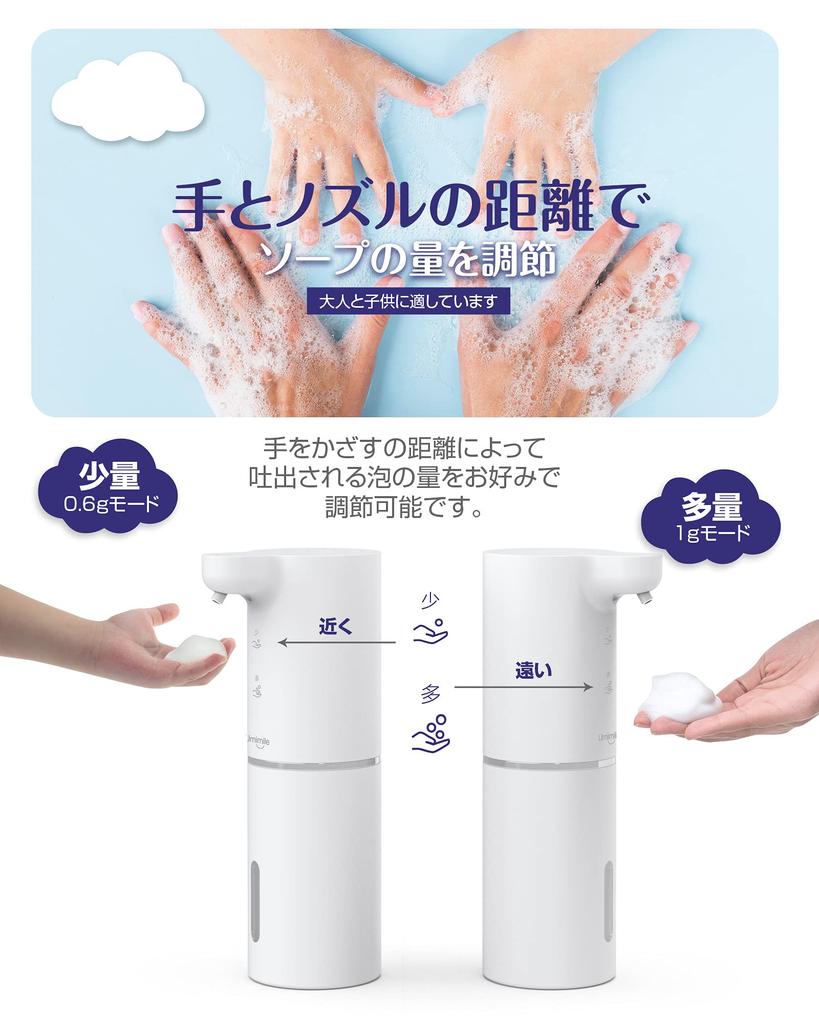 Automatic Foaming Hand Soap Dispenser, Refillable, 300ml, Wall-Mounted, Two-Level Flow Adjustment, Rechargeable, Waterproof, R