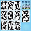 Colorful, Hummingbird, Simple, Anti-collision Glass Sticker, Home Office, Window Glass Sticker, Refrigerator Decoration