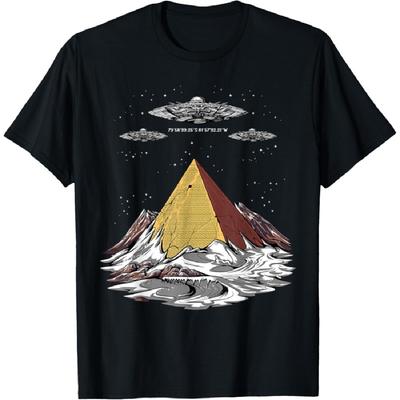 Alien Egyptian Pyramids Antarctica UFO Science Fiction Men T-Shirt
