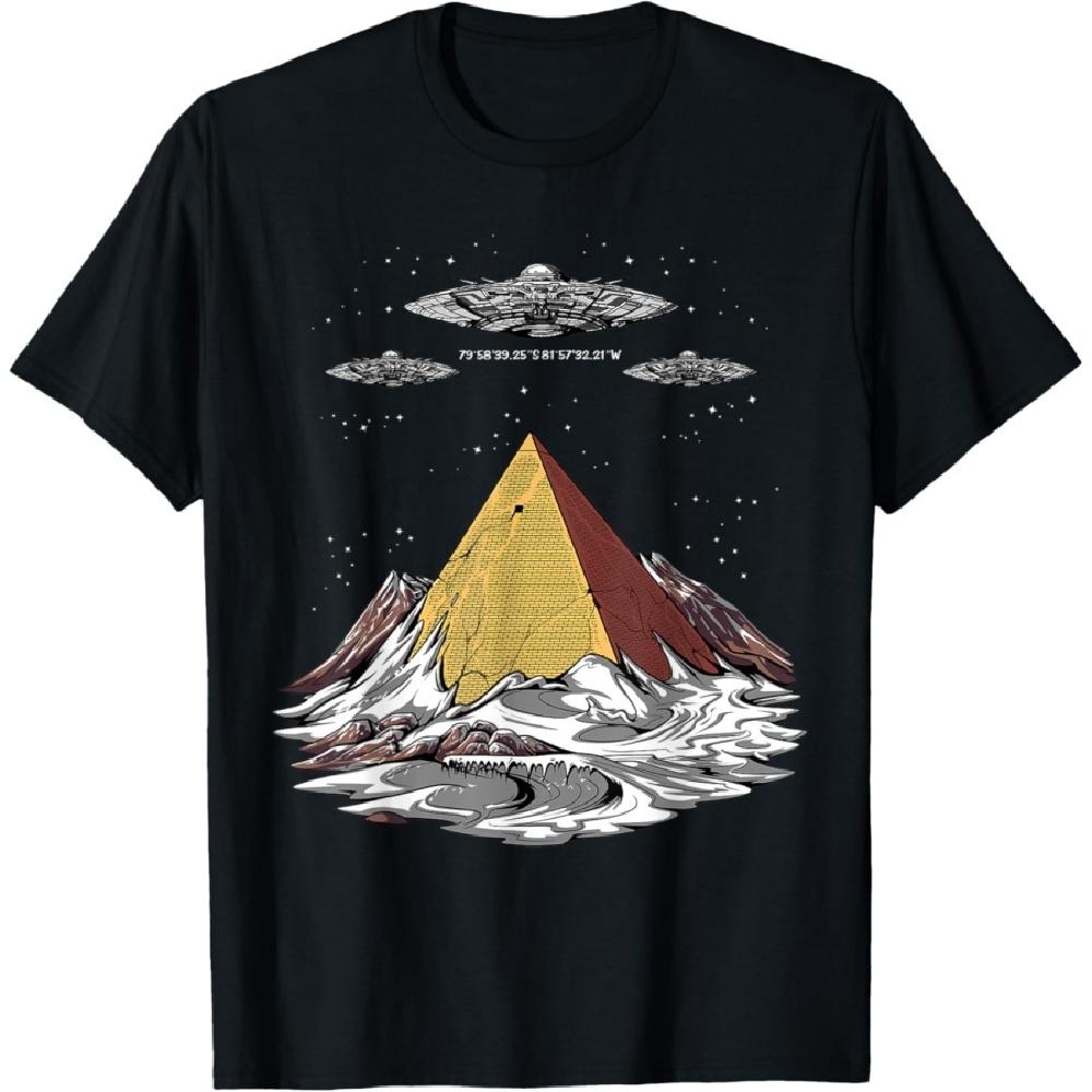 

Alien Egyptian Pyramids Antarctica UFO Science Fiction Men T-Shirt S
