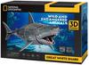 Cubic FUN 3D Puzzle National Geogra Great White Shark