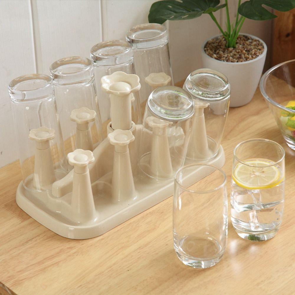 Detachable Drain Cup Holder Plastic Water Cup Holder Durable Kitchen Storage Rack  Desktop
