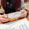 For iPhone 15 Pro Max Case Cute Love Heart Pattern TPU Phone Cover Compatible with MagSafe