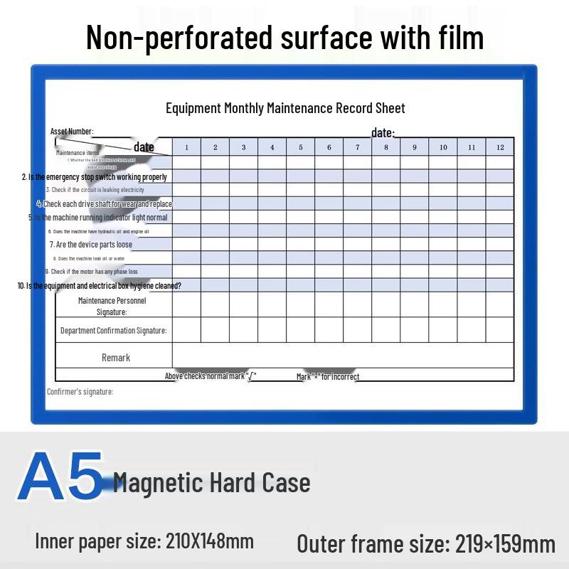 Magnetic Wall-Mounted Document Display File Holder
