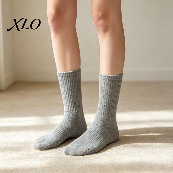 Versatile Casual Socks for Winter Cotton Socks, Breathable Solid Color Athletic Soft Sweat-Absorbent Non-slip Fitness Gym Sports Running And