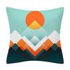 45*45cm Creative Color Geometric Design Pattern Cushion Cover Sofa Office Seat Car Waist    Home Decoration